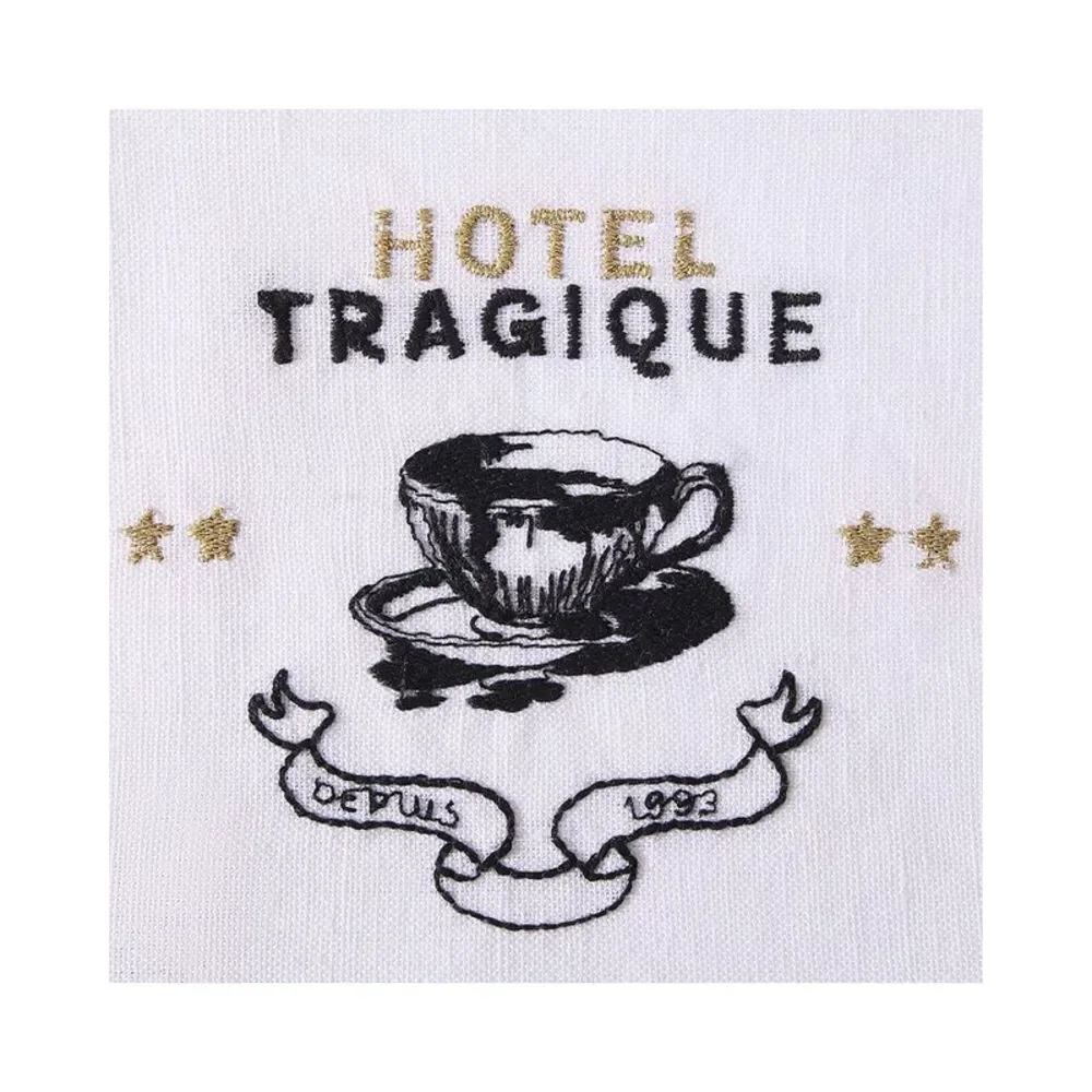 Jonathan Adler Hotel De Reve Cocktail Napkins, White